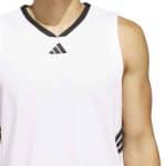 ADIDAS 3-STRIPES TANK      WHITE/BLACK - Image 3