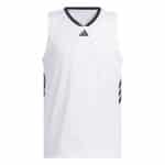 ADIDAS 3-STRIPES TANK      WHITE/BLACK - Image 6