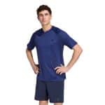 ADIDAS TECHESS TEE         DKBLUE/LEGINK