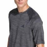 ADIDAS TECHESS TEE         BLACK/GREFIV - Image 3