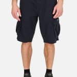 Rebase Mens Cargo Black Shorts Anthracite