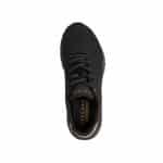 SKECHERS Durabuck with Metallic Heel Lace Up Fashion Sneaker - Image 3