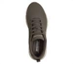SKECHERS Debossed Lace Up Pu Sneaker - Image 4
