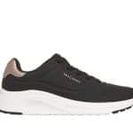 SKECHERS Durabuck with Metallic Trim Lace Up Fashion Sneaker