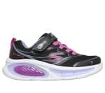 SKECHERS Glitter Upper Mesh Lighted Sneaker W/ Gore  Strap