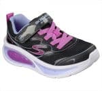 SKECHERS Glitter Upper Mesh Lighted Sneaker W/ Gore  Strap - Image 3