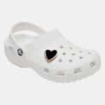 CROCS JIBBITZ Black Heart with Gold Outline - Image 2