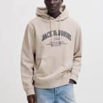 JACKJONES JJEDENVER LOGO SWEAT HOOD SN