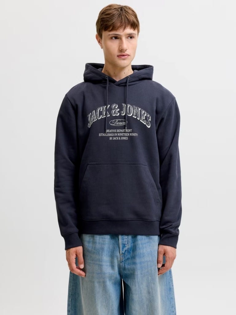 12298730-193923.jpg JACKJONES JJEDENVER LOGO SWEAT HOOD SN - Image 1