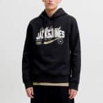 JACKJONES JJELOGO SWEAT HOOD 2 COL AW26 SN