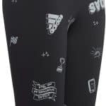 ADIDAS JG BLUV Q3 TIGH     BLACK/WHITE - Image 4