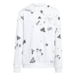 ADIDAS JG BLUV Q3SWEAT     WHITE/BLACK