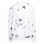 ADIDAS JG BLUV Q3SWEAT     WHITE/BLACK - Image 2