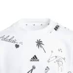 ADIDAS JG BLUV Q3SWEAT     WHITE/BLACK - Image 3