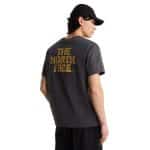 THE NORTH FACE U STONE LOGO RLX SS TEE ANTHRACITE - Image 2