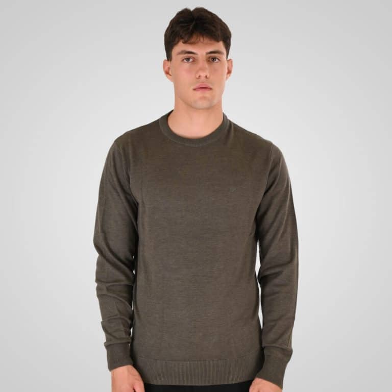 RKNIT-8050-MGM.jpg REBASE KNITTED SWEATER - Image 1