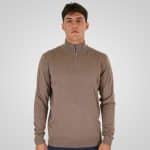REBASE KNITTED HALF-ZIP SWEATER