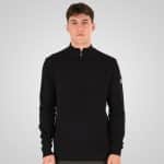 REBASE KNITTED HALF-ZIP SWEATER WITH COLLAR