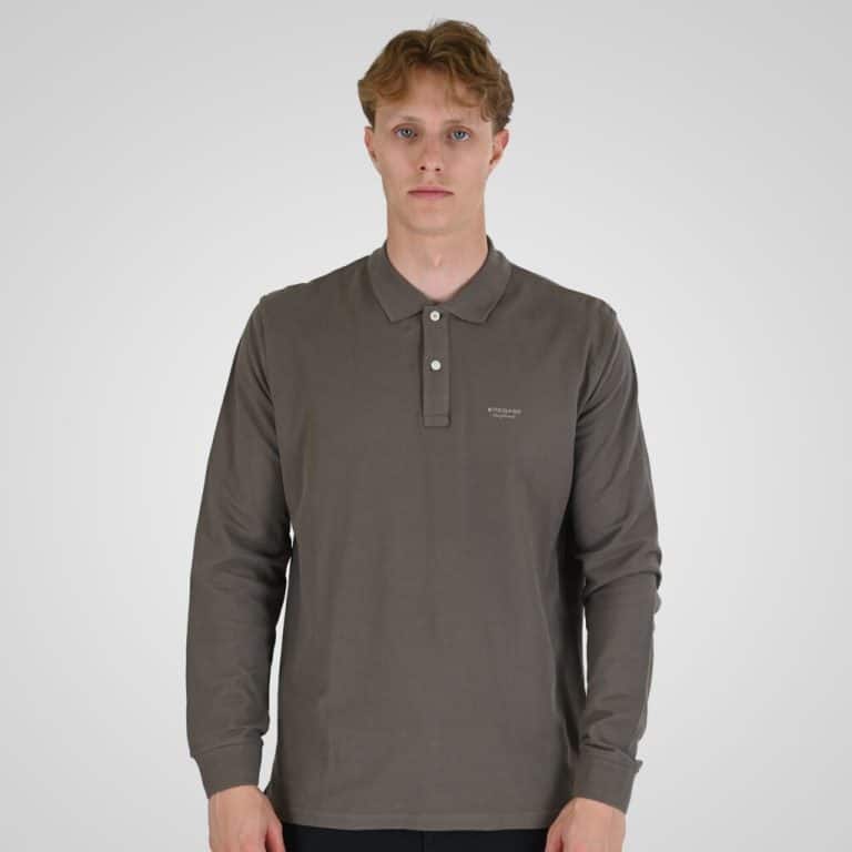 RPS-3091-TAUPE.jpg REBASE POLO T-SHIRT LONG SLEEVE - Image 1
