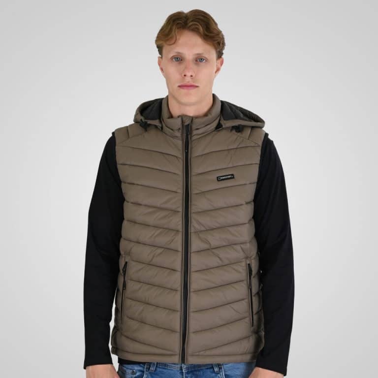 RSJK-2085-TAUPE.jpg REBASE SLEEVLESS JACKET - Image 1