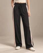 EMMA  ASHLEY  WIDE LEG JOGGER PANTSWITH STRIPES