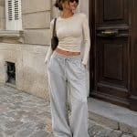 EMMA  ASHLEY  WIDE LEG JOGGER PANTS