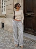 EMMA  ASHLEY  WIDE LEG JOGGER PANTS