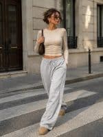 EMMA  ASHLEY  WIDE LEG JOGGER PANTS - Image 3