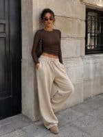 EMMA  ASHLEY  WIDE LEG JOGGER PANTS - Image 3