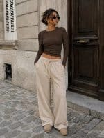 EMMA  ASHLEY  WIDE LEG JOGGER PANTS - Image 4